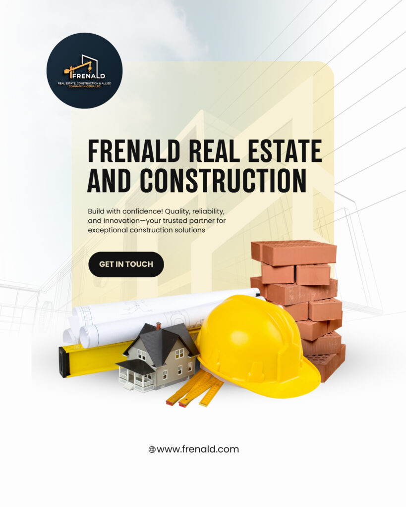 white and yellow modern construction company promotion instagram post